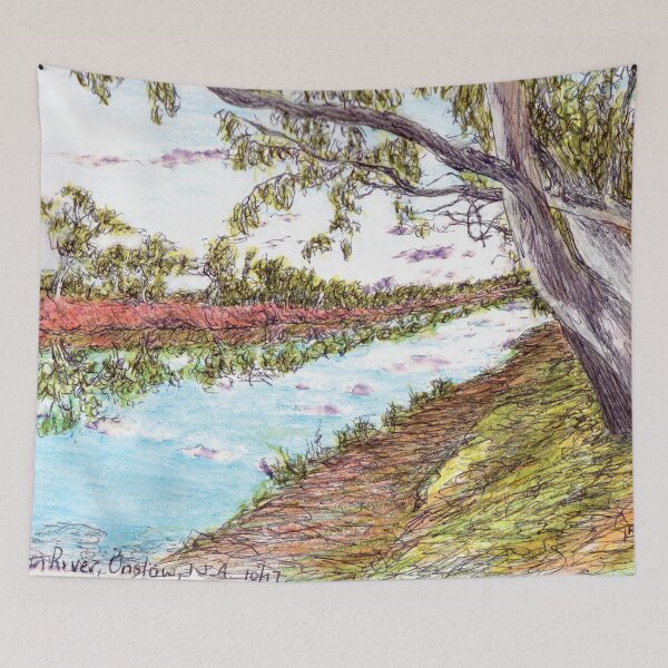 Item preview, Australian Scene - Ashburton River, Onslow, WA, Aus. designed and sold by Anne Huth.