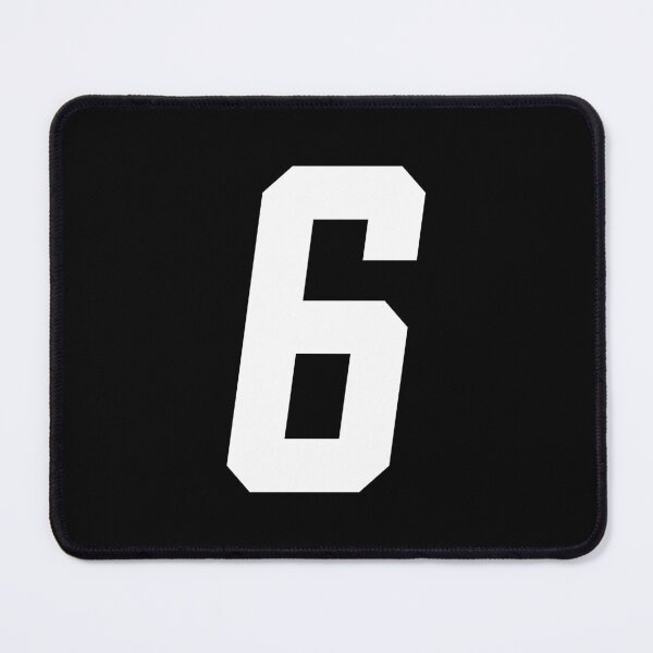 Item preview, MX Racing Number 6 (six) white slant italic designed and sold by designseventy.