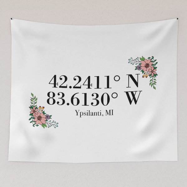 Item preview, Ypsilanti, MI Coordinates designed and sold by mynameisliana.