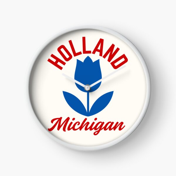 Item preview, Retro Abstract Holland Michigan Tulip - Red and Blue  designed and sold by TimelessLocales.