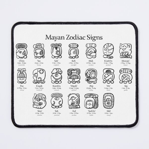 Item preview, Mayan Zodiac Signs designed and sold by Craphe.