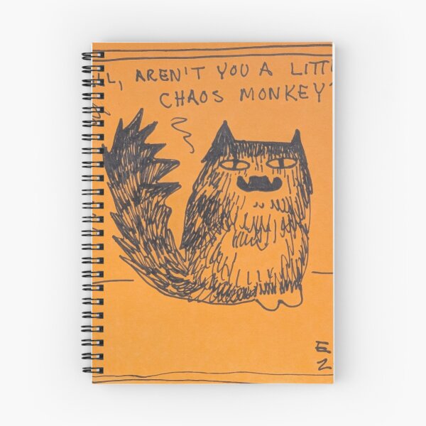 Item preview, Angry cat chaos monkey drawing  designed and sold by Emilyslibrary.