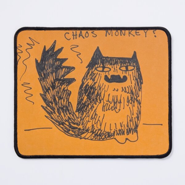 Item preview, Angry cat chaos monkey drawing  designed and sold by Emilyslibrary.