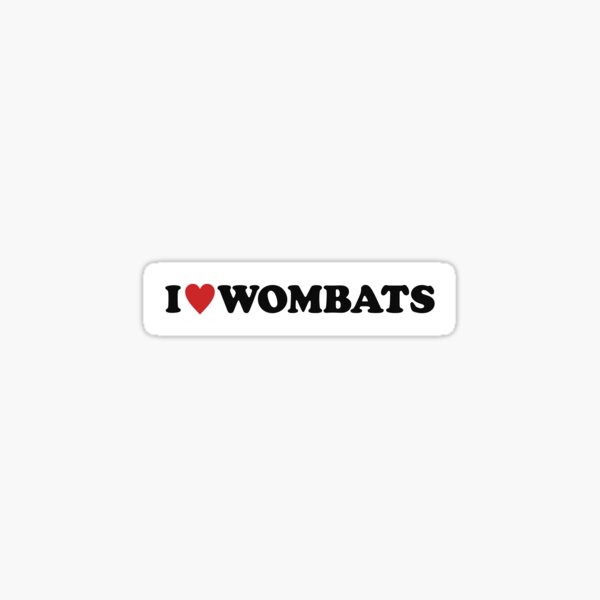 Vista previa del artículo con la obra «Me encantan los wombats», diseñado y vendido por monkeysoup.