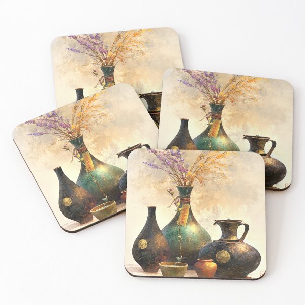 Item preview, Harmony of Vessels: The Floral Whispers and Rustic Charm designed and sold by bloorose.
