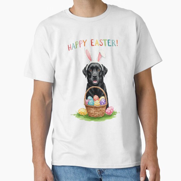 Item preview, happy easter bunny Labrador retriever designed and sold by PrintyArts.
