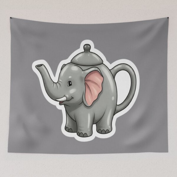Item preview, Elephant Teapot designed and sold by StickersRyous.