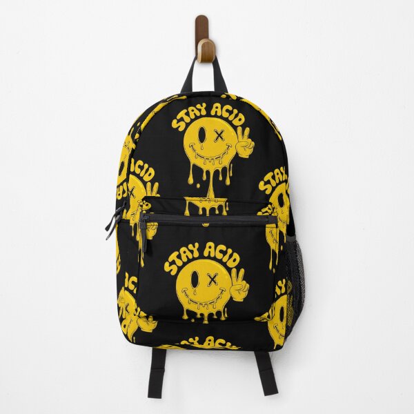Item preview, "Stay Acid" Acid House – Melting Smiley & Peace Sig designed and sold by paulo silveira.