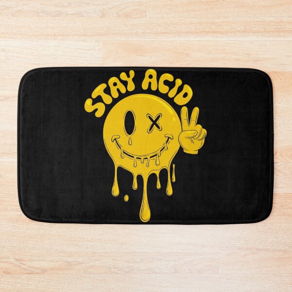 Item preview, "Stay Acid" Acid House – Melting Smiley & Peace Sig designed and sold by paulo silveira.
