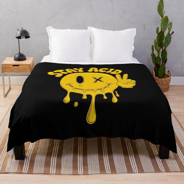 Item preview, "Stay Acid" Acid House – Melting Smiley & Peace Sig designed and sold by paulo silveira.