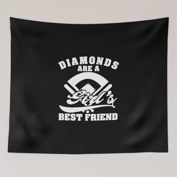 Item preview, Diamonds are a Girl's Best Friend Baseball designed and sold by miaa-artistshop.
