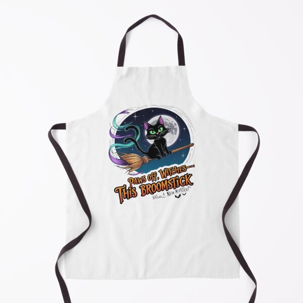 Item preview, Paws off, witches—this broomstick has a new master! designed and sold by bannzy.