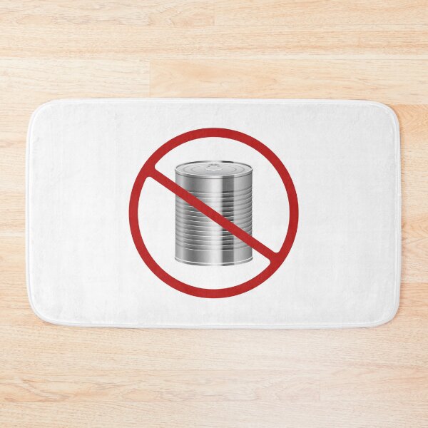 Item preview, Prohibited Canned Food, Sign, Red, White, Grey, Signage  designed and sold by AASparksDesigns.
