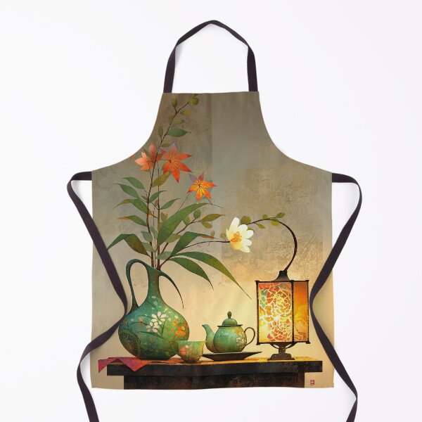 Item preview, Lantern's Glow: The Floral Still Life and Whispers of Tea designed and sold by bloorose.