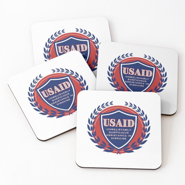 Item preview, USAID: Unbelievably Suspicious Assistance in Disguise – Parody Graphic Design" designed and sold by Rebel Fusion.