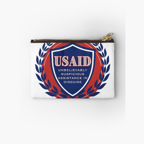 Item preview, USAID: Unbelievably Suspicious Assistance in Disguise – Parody Graphic Design" designed and sold by Rebel Fusion.