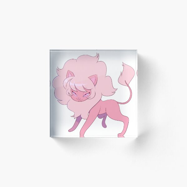 Pink Diamond Cat Bloque acrílico