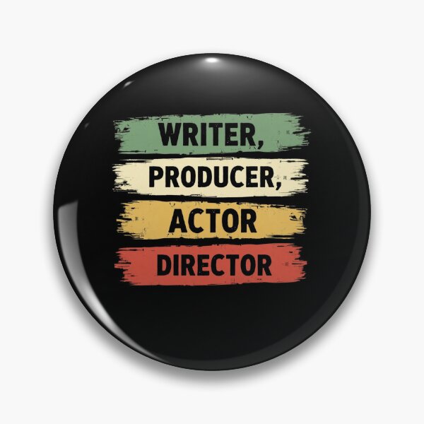 Item preview, Retro Filmmaking Writer Producer Actor Director Design designed and sold by haitrieuic96.