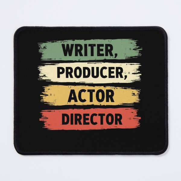Item preview, Retro Filmmaking Writer Producer Actor Director Design designed and sold by haitrieuic96.