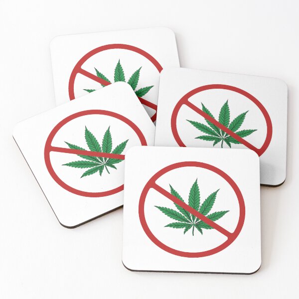 Item preview, Prohibited Green Weed, Red, Green, White Signage designed and sold by AASparksDesigns.
