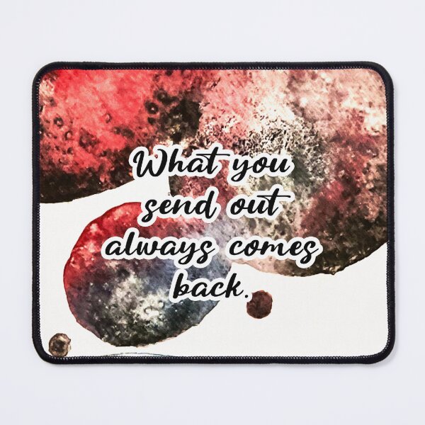 Item preview, What you send out Affirmation - blue & black Abstract designed and sold by trossi.