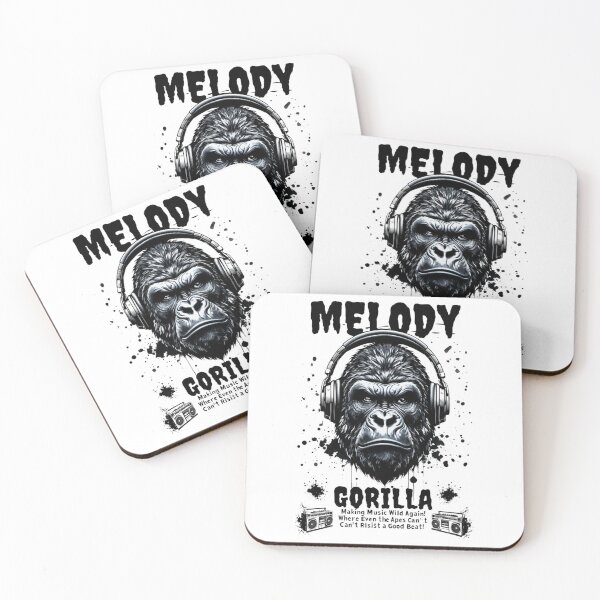 Item preview, Gorilla with Headphones – Urban Music Vibes Graphic Design & Street Art designed and sold by Colorful-Garden.