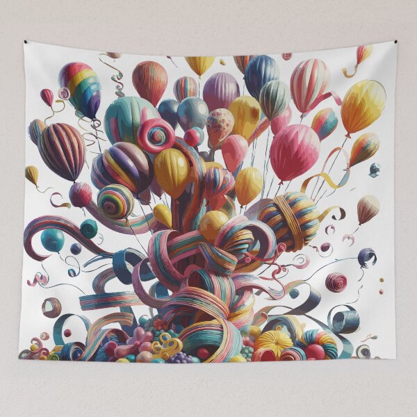 Item preview, Colorful Balloon Extravaganza designed and sold by houta.
