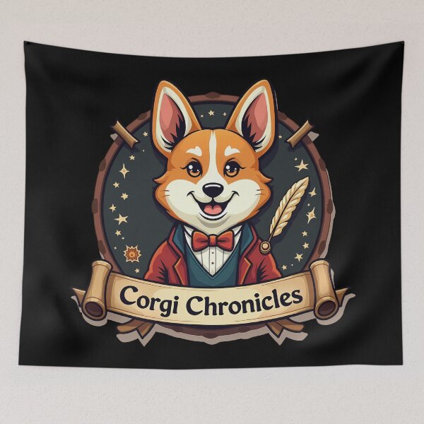 Item preview, Historian Corgi – Corgi Chronicles Vintage Scholar designed and sold by zoughlal.
