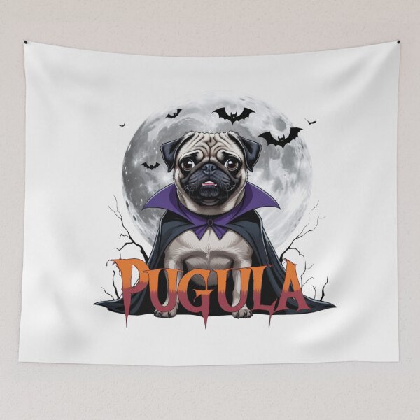 Item preview, Pugula – Cute Vampire Pug Halloween Design designed and sold by bannzy.