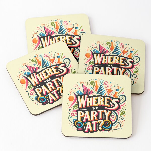 Item preview, Where´s the Party at, typography designed and sold by maxmaj.