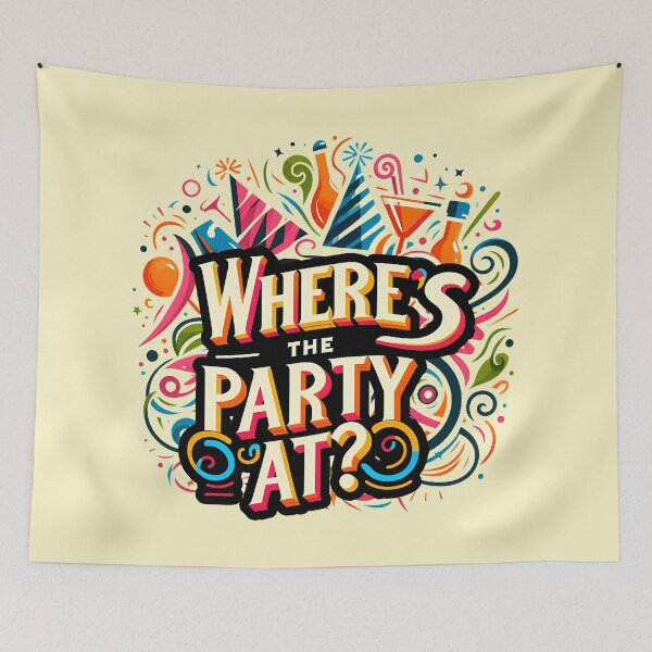 Item preview, Where´s the Party at, typography designed and sold by maxmaj.
