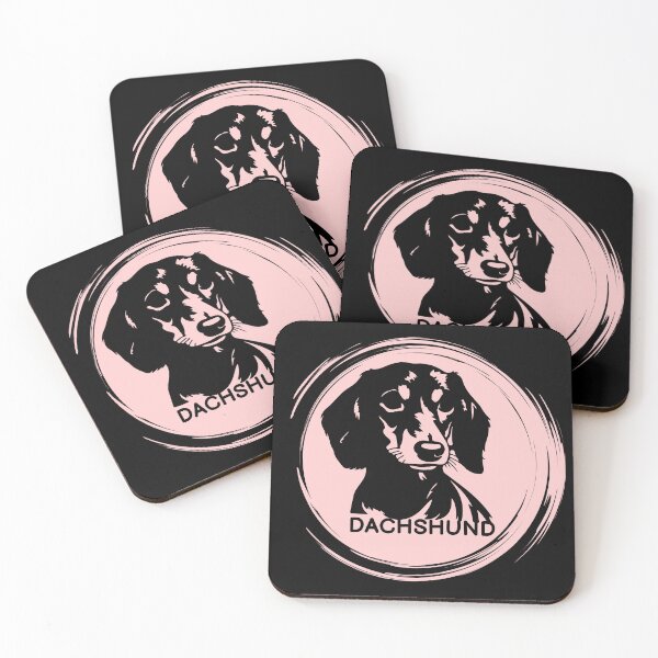 Item preview, Dachshund Silhouette - Pink designed and sold by HinsonCreations.
