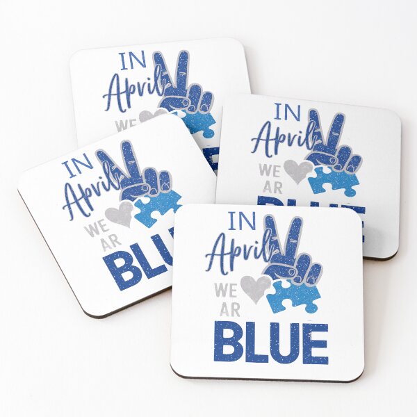 Item preview, In April We Wear Blue Autism Awareness Puzzle Piece designed and sold by TynesDesign.