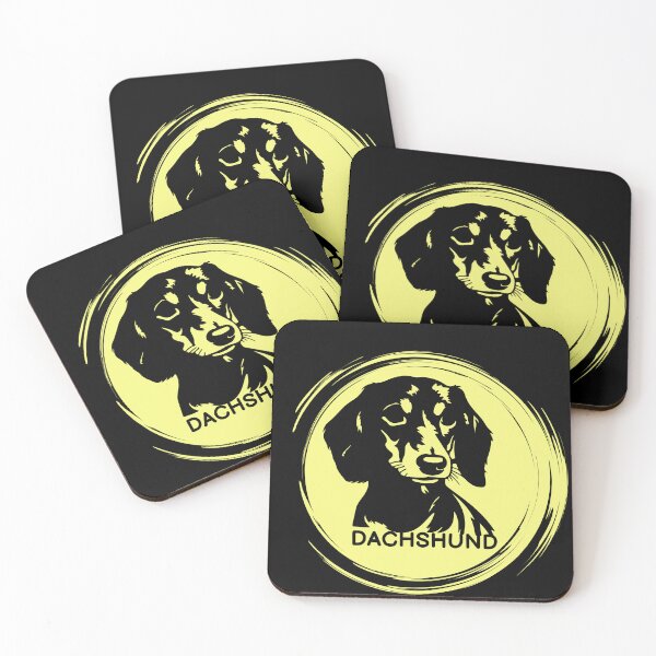 Item preview, Dachshund Silhouette - Yellow designed and sold by HinsonCreations.