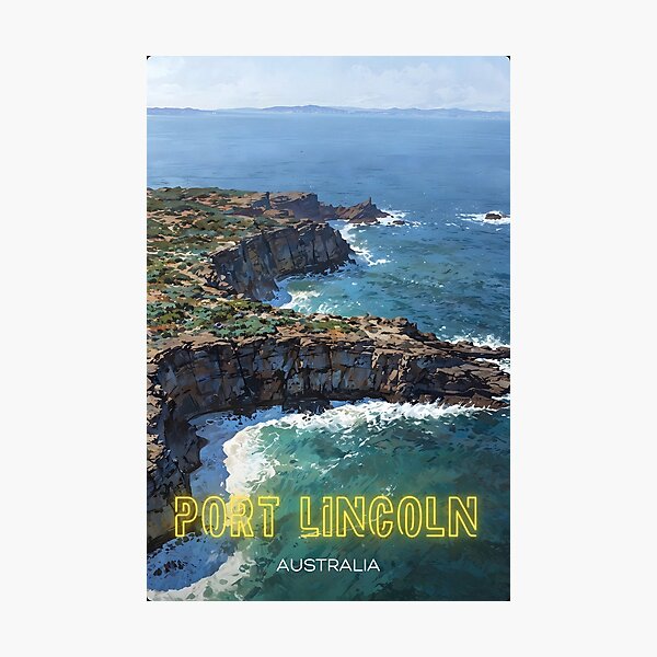 Item preview, Port Lincoln Whalers Way Souvenir Sticker – Scenic Coastal Art designed and sold by twentytwo ART souvenir designs.