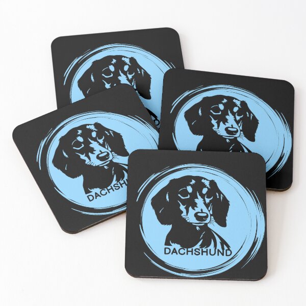 Item preview, Dachshund Silhouette -Blue designed and sold by HinsonCreations.
