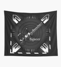 Mechanical Engineer Deco Flare Wall Tapestry