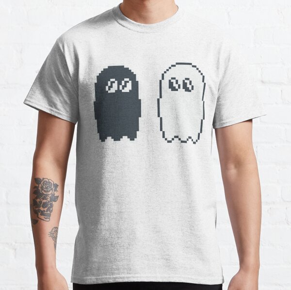 Item preview, Black & White Ghosts - Retro Pixel Art designed and sold by sainguinpixels.