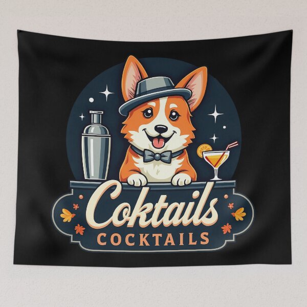 Item preview, Mixologist Corgi – Corgi Cocktails Bartender designed and sold by zoughlal.