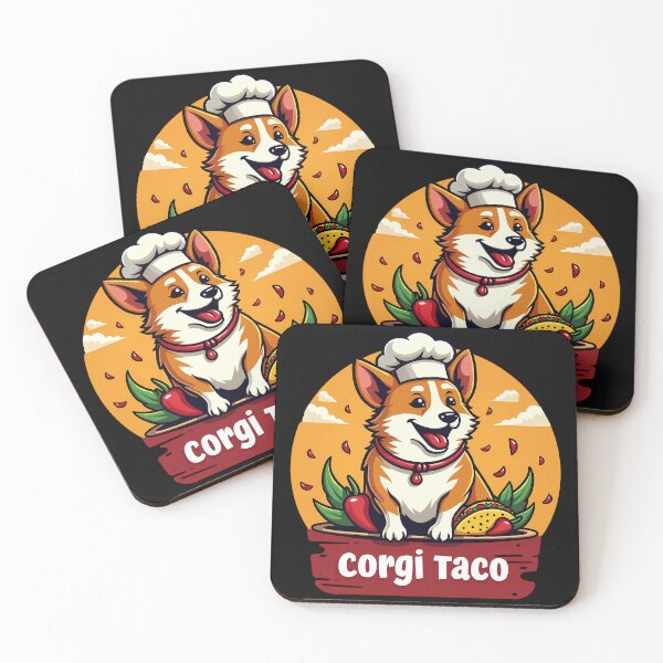 Item preview, Taco Chef Corgi – Corgi Taco Street Food designed and sold by zoughlal.