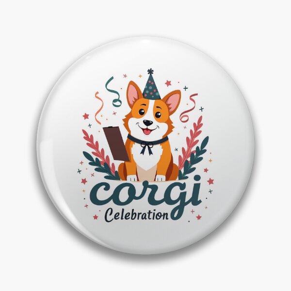 Item preview, Event Planner Corgi – Corgi Celebrations Festive  designed and sold by zoughlal.