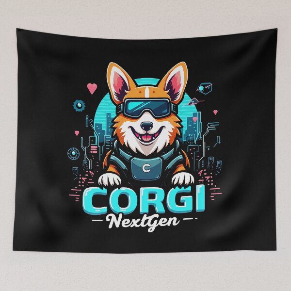 Item preview, Futurist Corgi – Corgi NextGen Cyberpunk Vision designed and sold by zoughlal.
