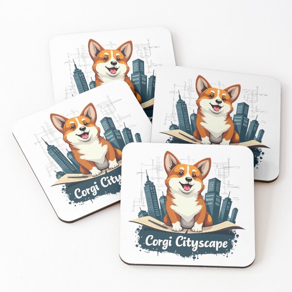 Item preview, Urban Planner Corgi – Corgi Cityscape Architectural  designed and sold by zoughlal.