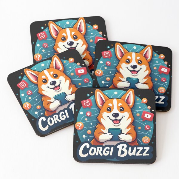 Item preview, Social Media Guru Corgi – Corgi Buzz Digital Influence designed and sold by zoughlal.