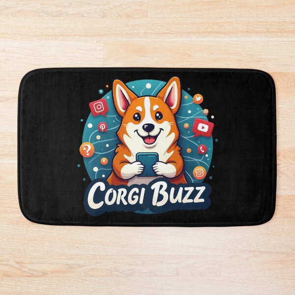 Item preview, Social Media Guru Corgi – Corgi Buzz Digital Influence designed and sold by zoughlal.