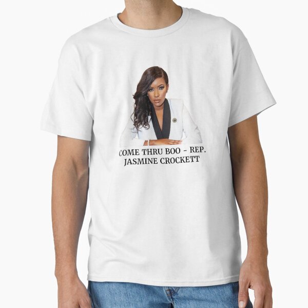 Artikel-Vorschau von Zitat von Jasmine Crocket „Come Thru Boo“, designt und verkauft von BadLlamaDesigns.