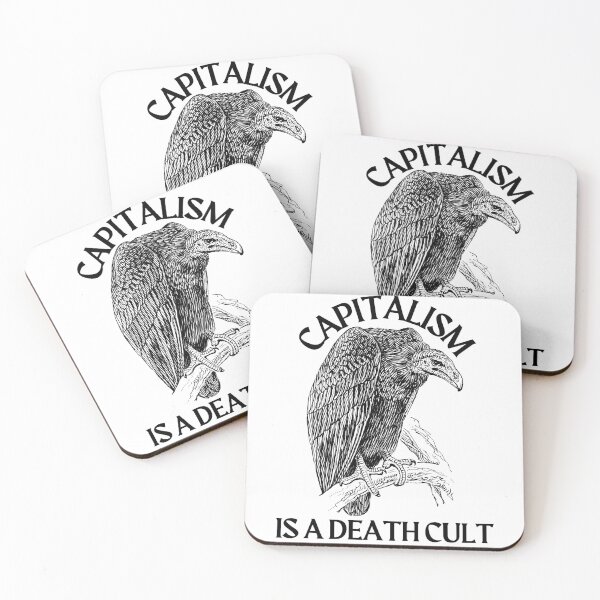Item preview, Capitalism Is A Death Cult designed and sold by Mop Dog Designs.