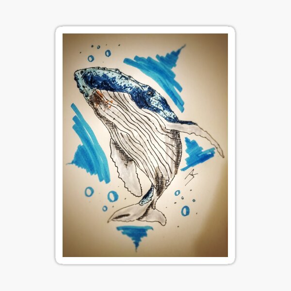 Vista previa del artículo con la obra «Ballena», diseñado y vendido por Valliorart.