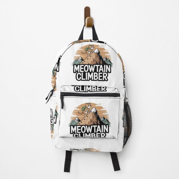 Item preview, Meowtain Climber – Adventure Cat Scaling a Mountain designed and sold by bannzy.