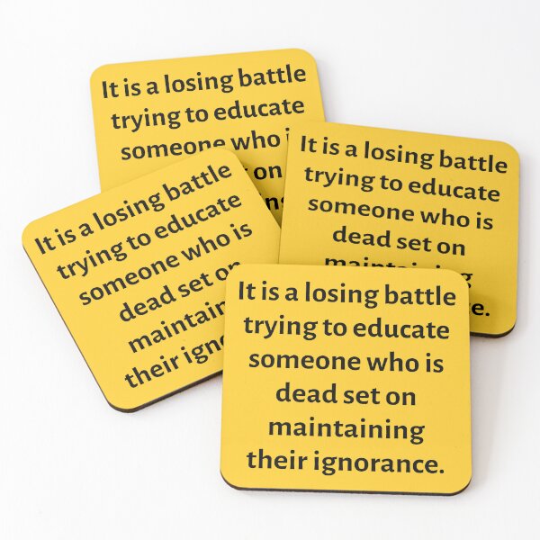 Item preview, Quote about willful ignorance  designed and sold by Rachel the Artist .